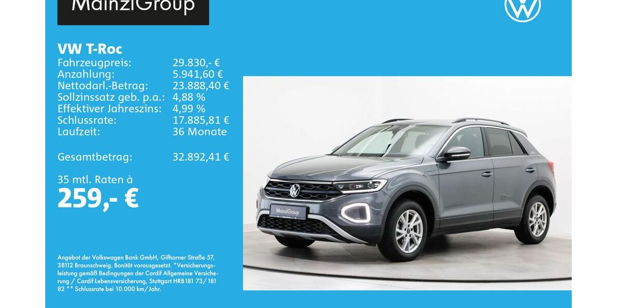 VW T-Roc 9.215 km 29.830 &euro; Feldkirchen/Westerham 83620