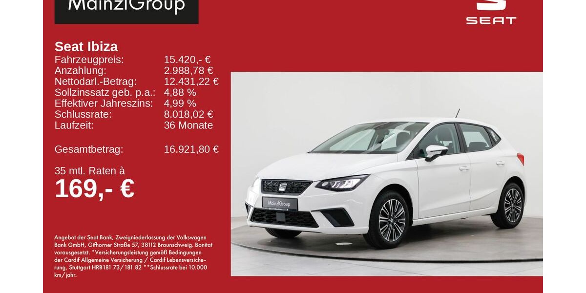 Seat Ibiza 11.242 km 15.420 &euro; Feldkirchen/Westerham 83620