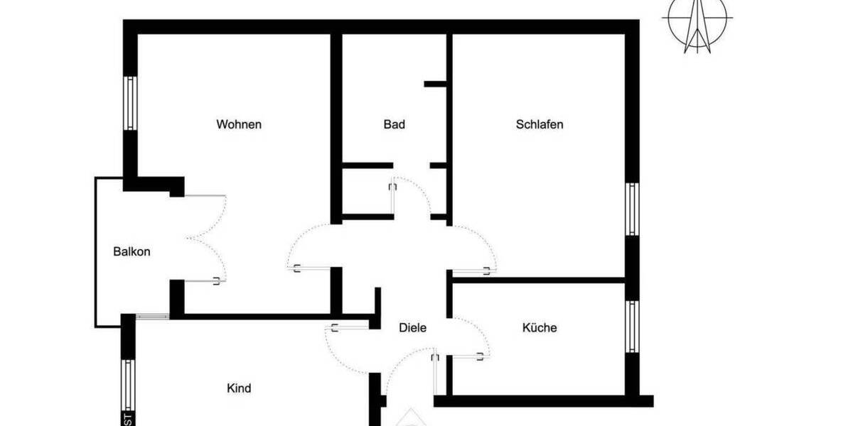 Etagenwohnung Rosenheim Süd - 3 Zimmer, 74 m&sup2;, 258.750&euro; | Angebot:25687037