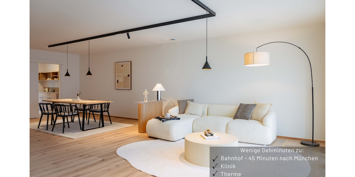 Etagenwohnung Bad Endorf - 2 Zimmer, 56 m&sup2;, 448.900&euro; | Angebot:24577487