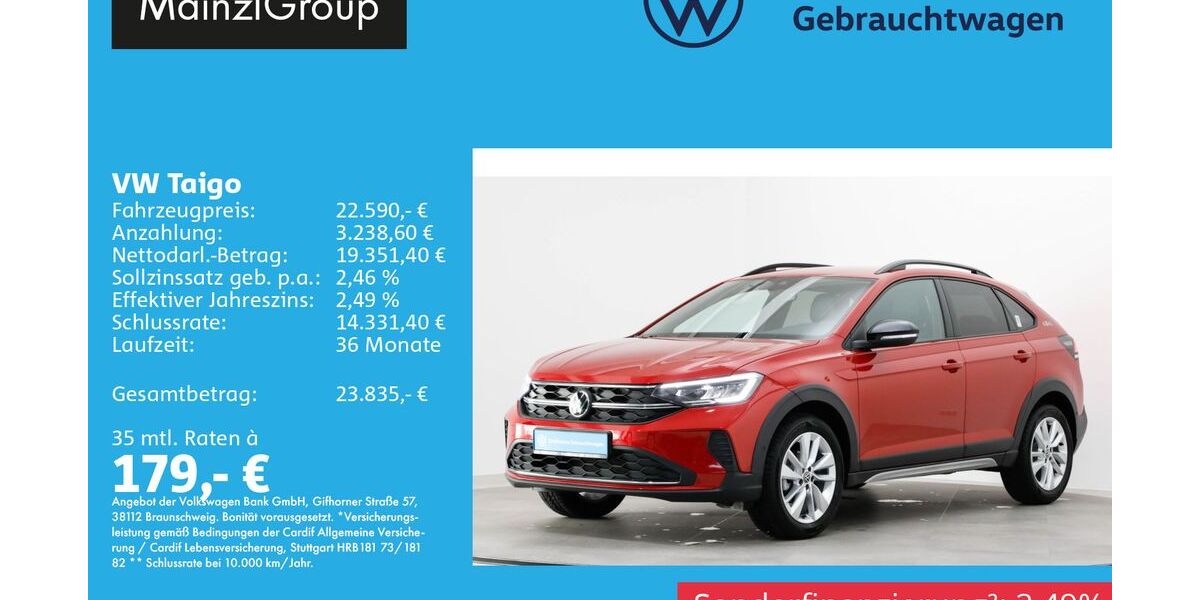 VW Taigo 12.800 km 22.590 &euro; Feldkirchen/Westerham 83620