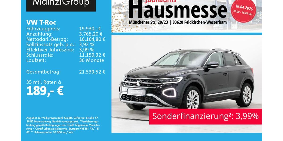 VW T-Roc 38.000 km 19.930 &euro; Feldkirchen/Westerham 83620