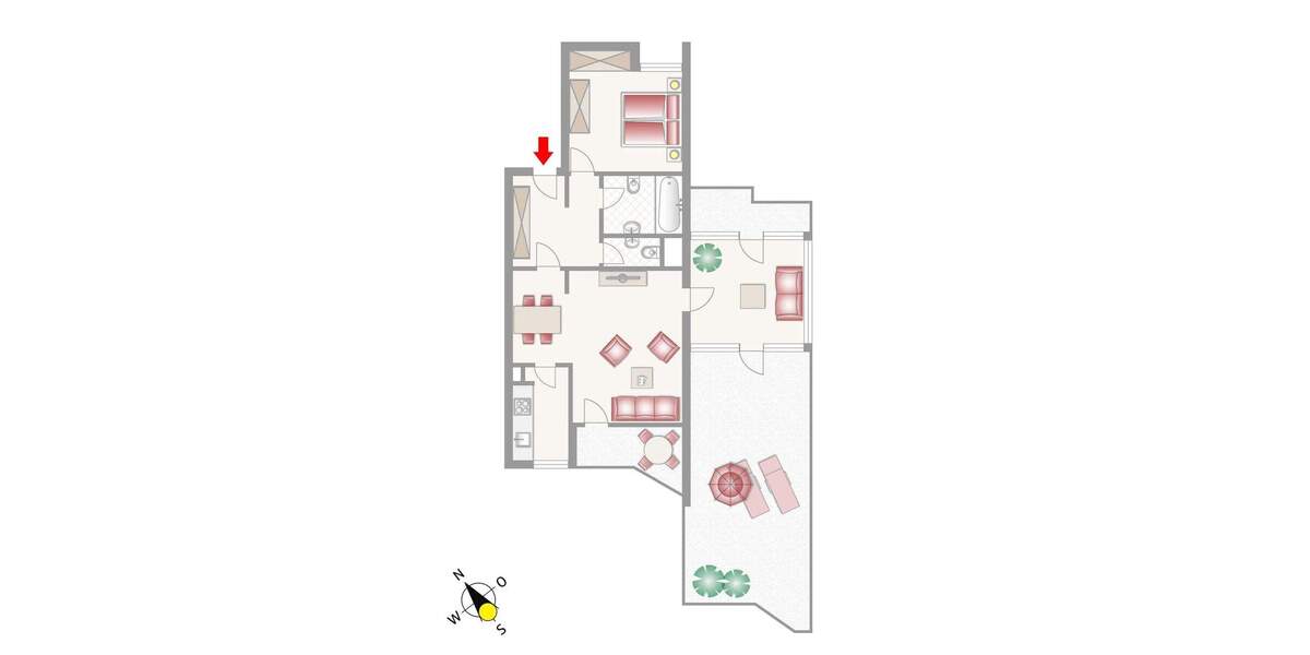 Etagenwohnung Rosenheim Happing - 2 Zimmer, 87 m&sup2;, 430.000&euro; | Angebot:25770369