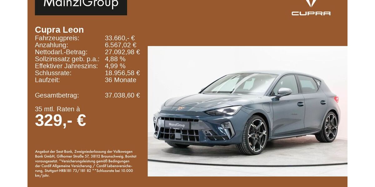 Cupra Leon 12.952 km 33.660 &euro; Feldkirchen/Westerham 83620