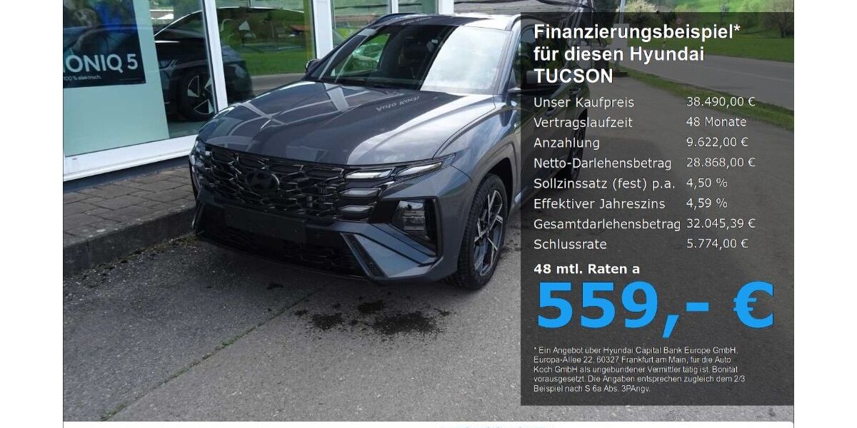 Hyundai TUCSON 1.865 km 38.490 &euro; Bad Feilnbach 83075