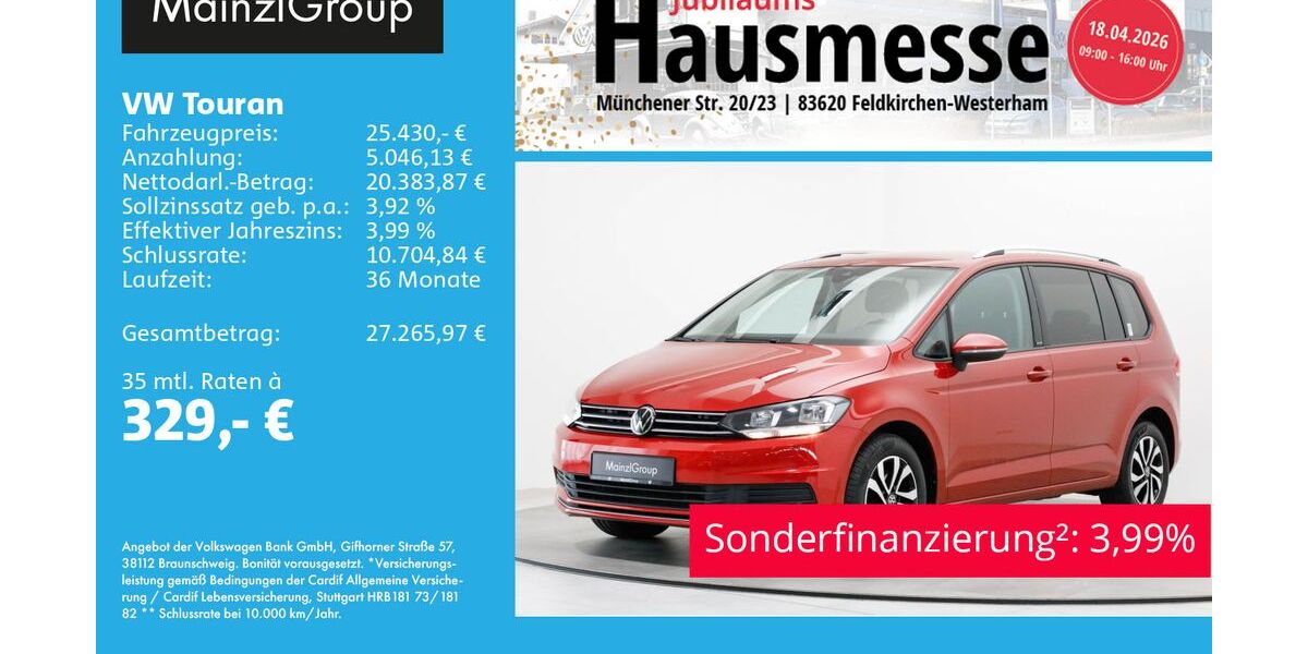 VW Touran 76.100 km 25.430 &euro; Feldkirchen/Westerham 83620