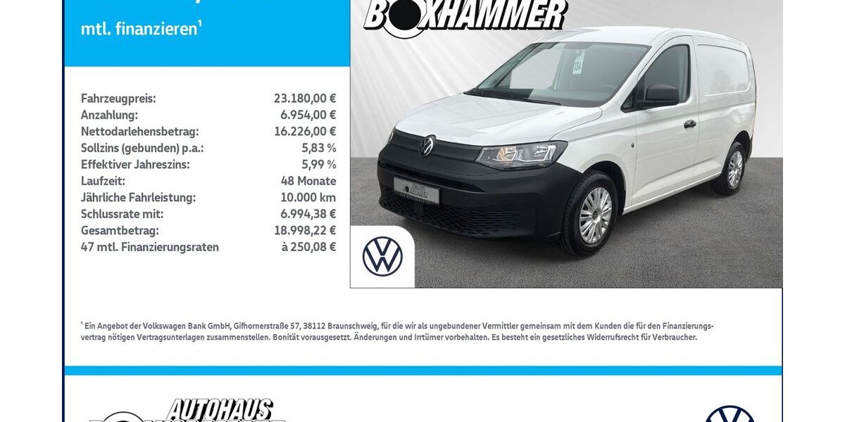 VW Caddy 38.156 km 23.180 &euro; Bad Aibling 83043