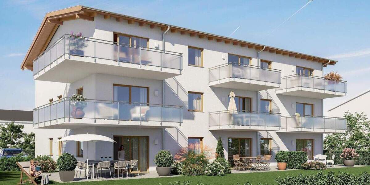 Etagenwohnung Rosenheim Fürstätt - 3 Zimmer, 74 m&sup2;, 547.400&euro; | Angebot:25730434