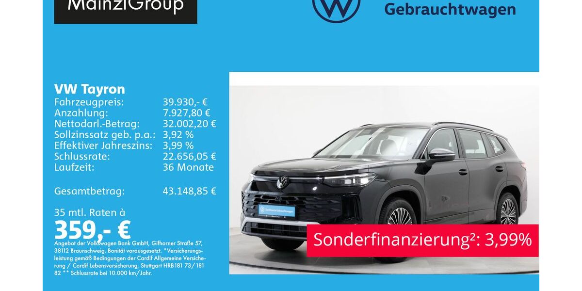 VW Tayron 25.600 km 39.930 &euro; Feldkirchen/Westerham 83620