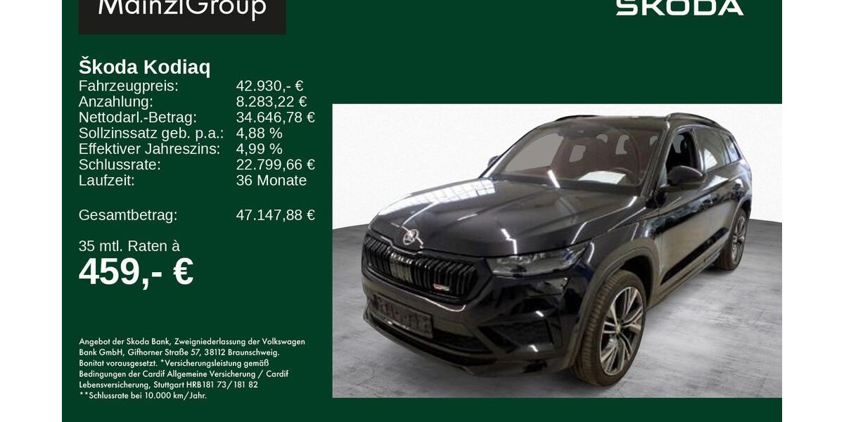 Skoda Kodiaq 54.900 km 42.930 &euro; Feldkirchen/Westerham 83620