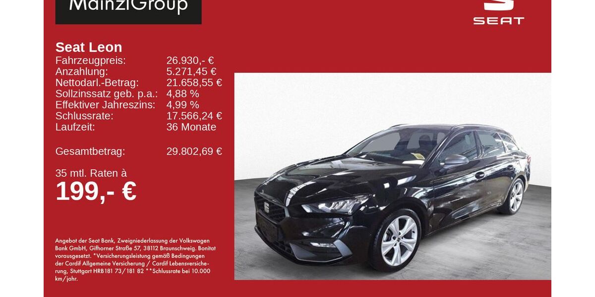 Seat Leon 26.200 km 26.930 &euro; Feldkirchen/Westerham 83620