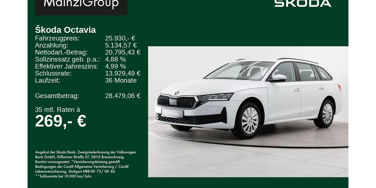 Skoda Octavia 19.500 km 25.930 &euro; Feldkirchen/Westerham 83620