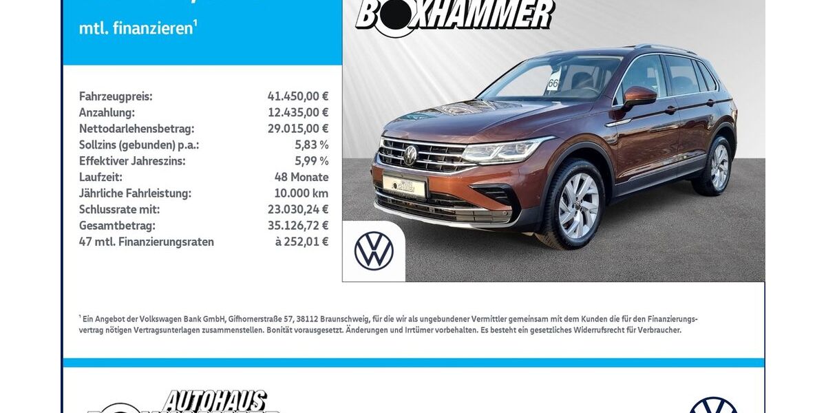 VW Tiguan 13.711 km 41.450 &euro; Bad Aibling 83043