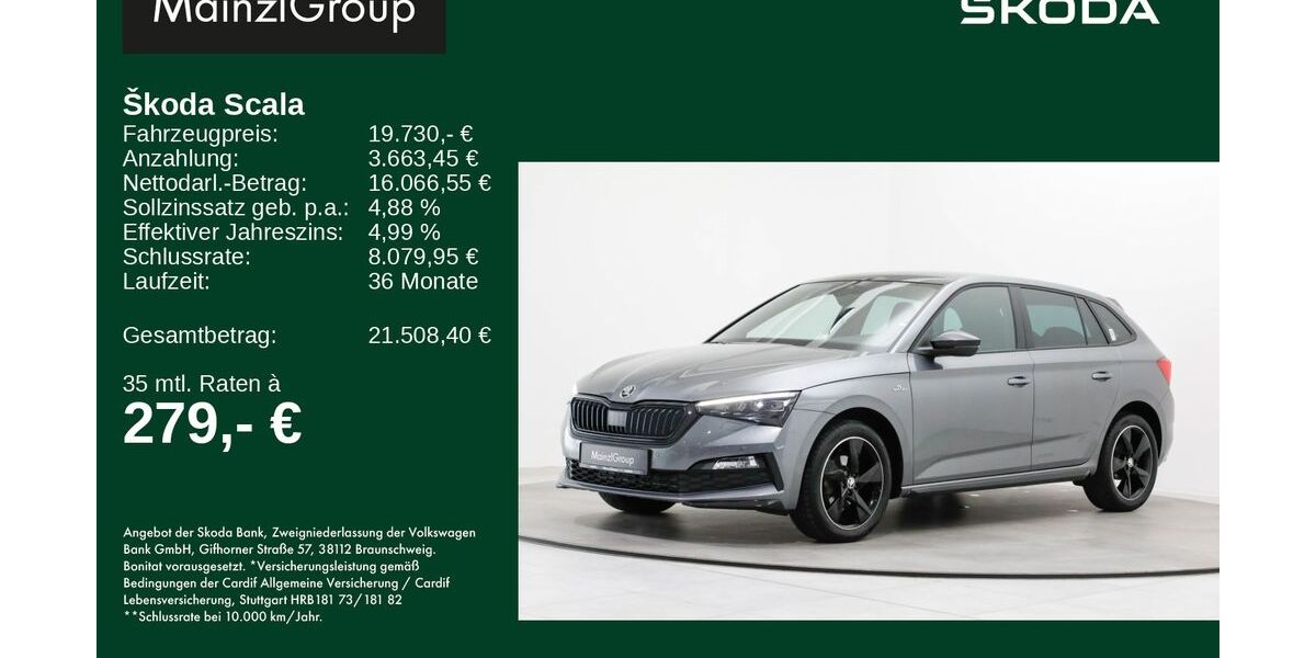Skoda Scala 50.700 km 19.730 &euro; Feldkirchen/Westerham 83620