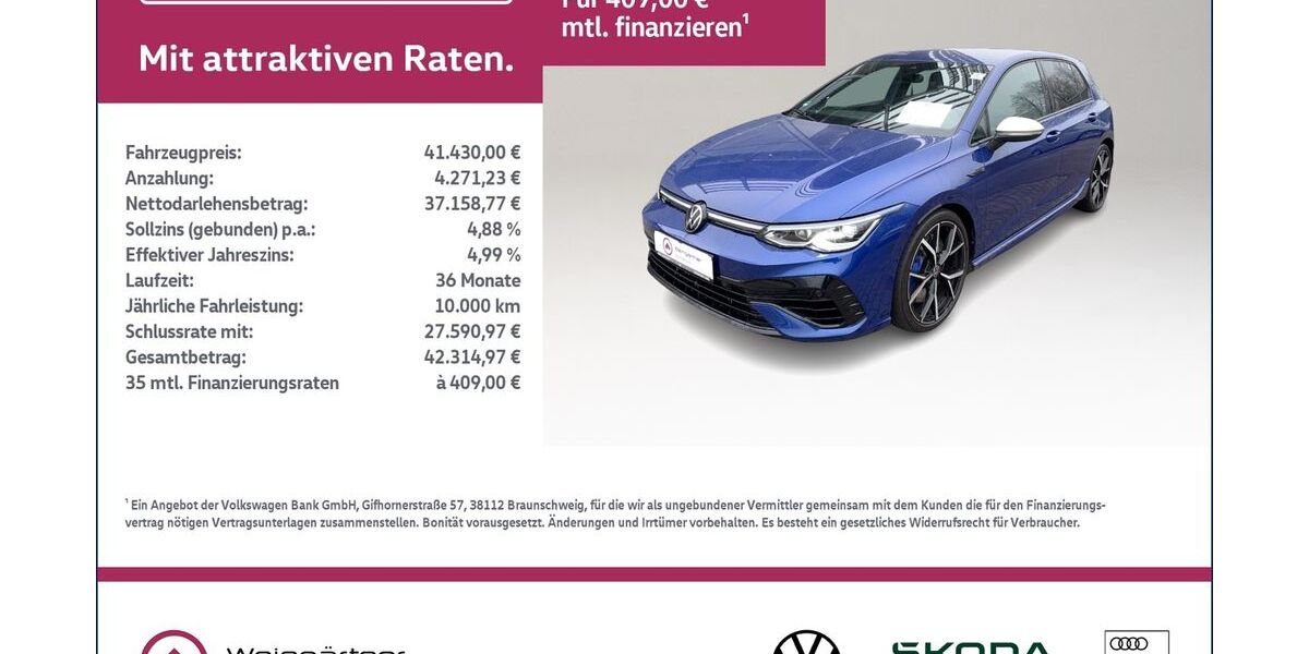 VW Golf 40.900 km 41.430 &euro; Miesbach 83714