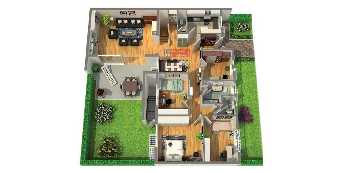 Einfamilienhaus Stephanskirchen Schloßberg - 5 Zimmer, 131 m&sup2;, 729.000&euro; | Angebot:26093722