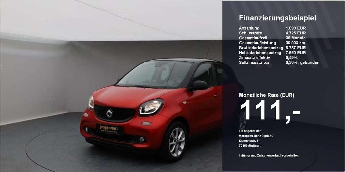 Smart forFour 113.950 km 9.450 &euro; Ebersberg bei München 85560