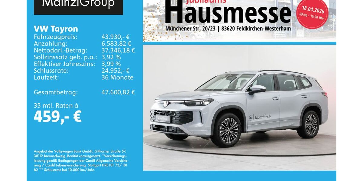 VW Tayron 25.588 km 43.930 &euro; Feldkirchen-Westerham 83620
