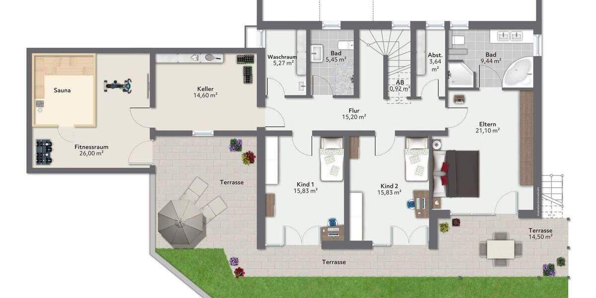 Einfamilienhaus Grafing bei München Grafing - 6 Zimmer, 240 m&sup2;, 1.388.000&euro; | Angebot:25662844