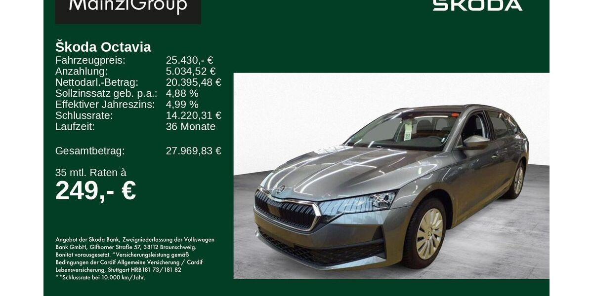 Skoda Octavia 17.500 km 25.430 &euro; Feldkirchen/Westerham 83620