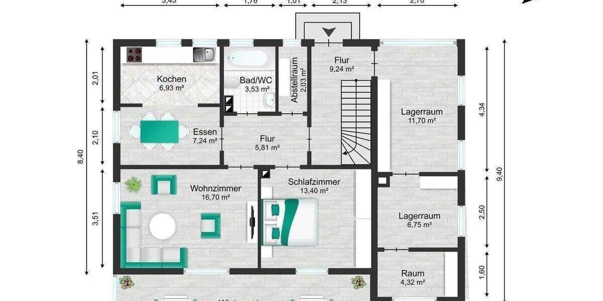 Mehrfamilienhaus, Wohnhaus Bruckmühl Hinrichssegen - 6 Zimmer, 200 m&sup2;, 640.000&euro; | Angebot:25938482