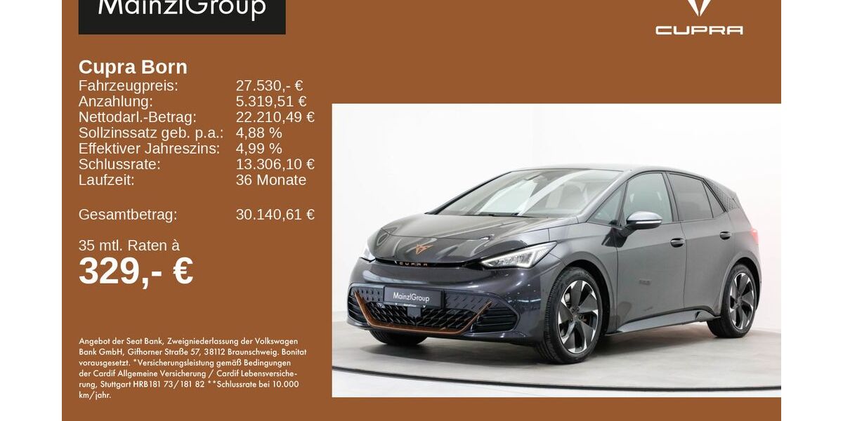Cupra Born 33.747 km 27.530 &euro; Feldkirchen/Westerham 83620