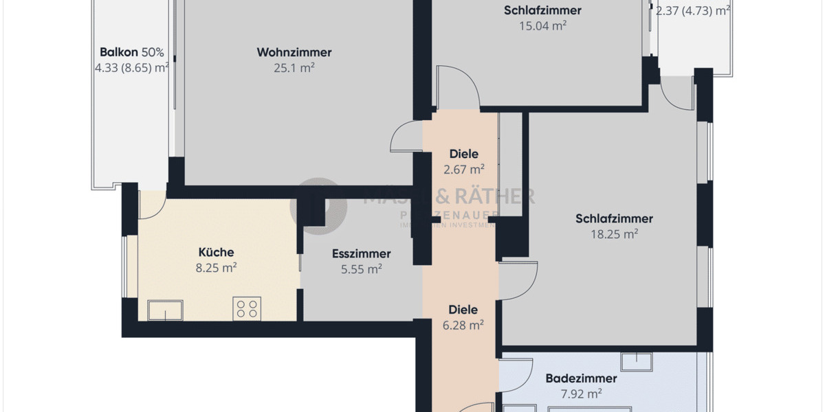 Etagenwohnung Ebersberg - 3 Zimmer, 98 m&sup2;, 1.500&euro; | Angebot:26687087