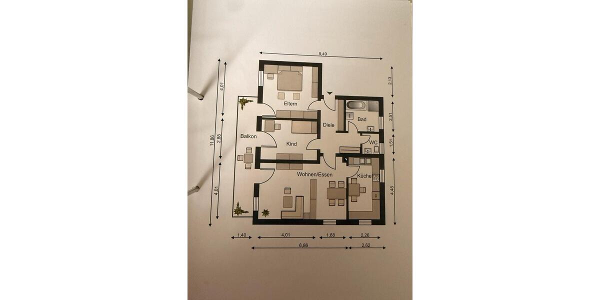 Etagenwohnung Rosenheim Aising - 3 Zimmer, 81 m&sup2;, 384.000&euro; | Angebot:26594308