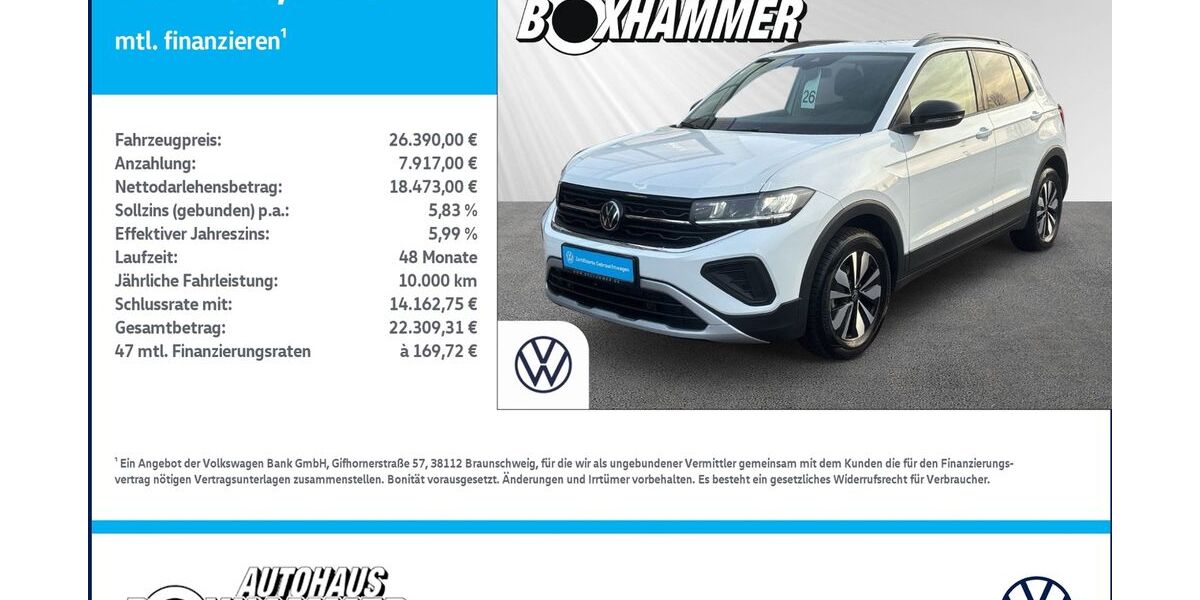 VW T-Cross 15.825 km 25.680 &euro; Bad Aibling 83043