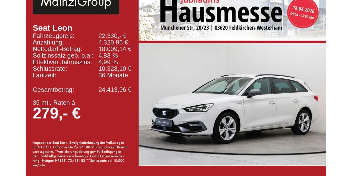 Seat Leon 56.476 km 22.330 &euro; Feldkirchen/Westerham 83620