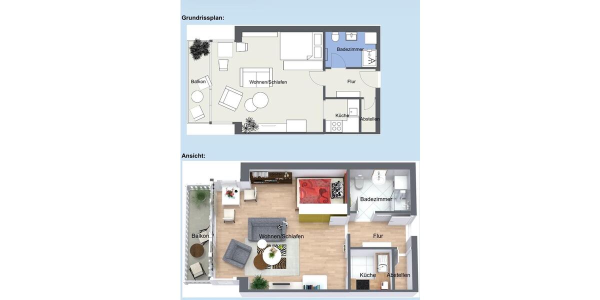 Etagenwohnung Wasserburg am Inn - 2 Zimmer, 42 m&sup2;, 195.000&euro; | Angebot:26047143