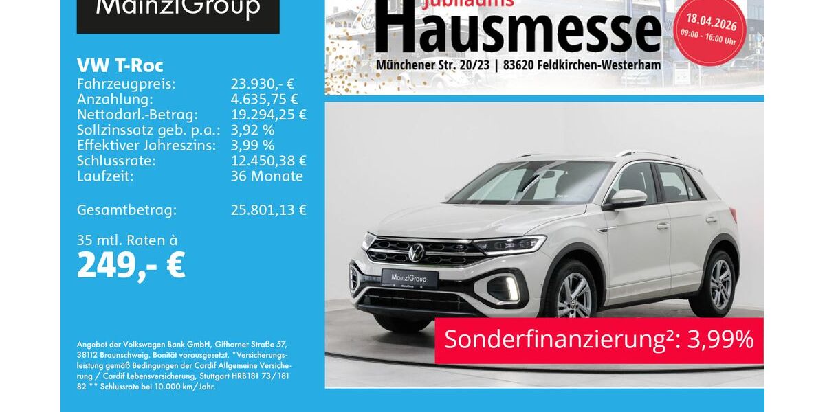 VW T-Roc 18.360 km 23.930 &euro; Feldkirchen/Westerham 83620