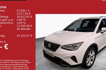 Seat Arona 9.040 km 22.930 &euro; Feldkirchen/Westerham 83620
