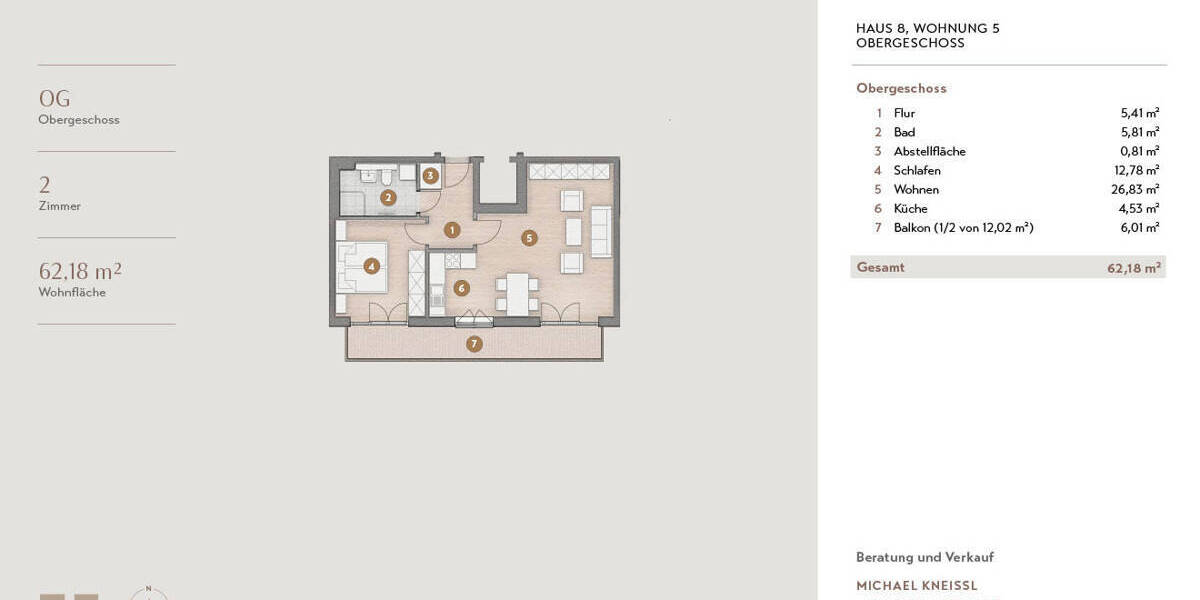 Etagenwohnung Schliersee / Neuhaus Neuhaus - 2 Zimmer, 62 m&sup2;, 708.000&euro; | Angebot:25687853