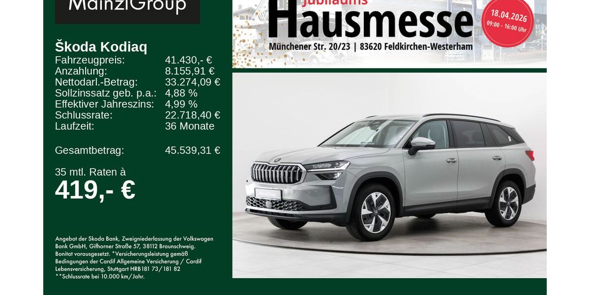 Skoda Kodiaq 24.500 km 41.430 &euro; Feldkirchen/Westerham 83620