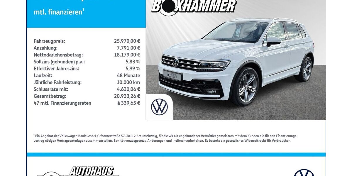VW Tiguan 116.299 km 25.970 &euro; Bad Aibling 83043