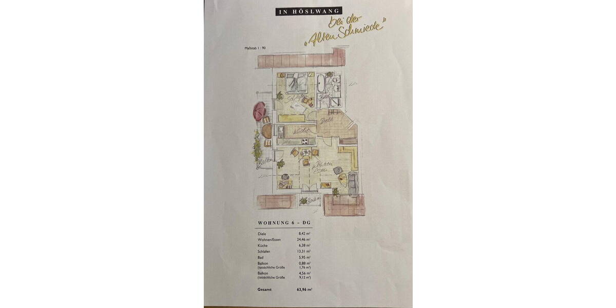 Etagenwohnung Höslwang - 2 Zimmer, 64 m&sup2;, 350.000&euro; | Angebot:26117618