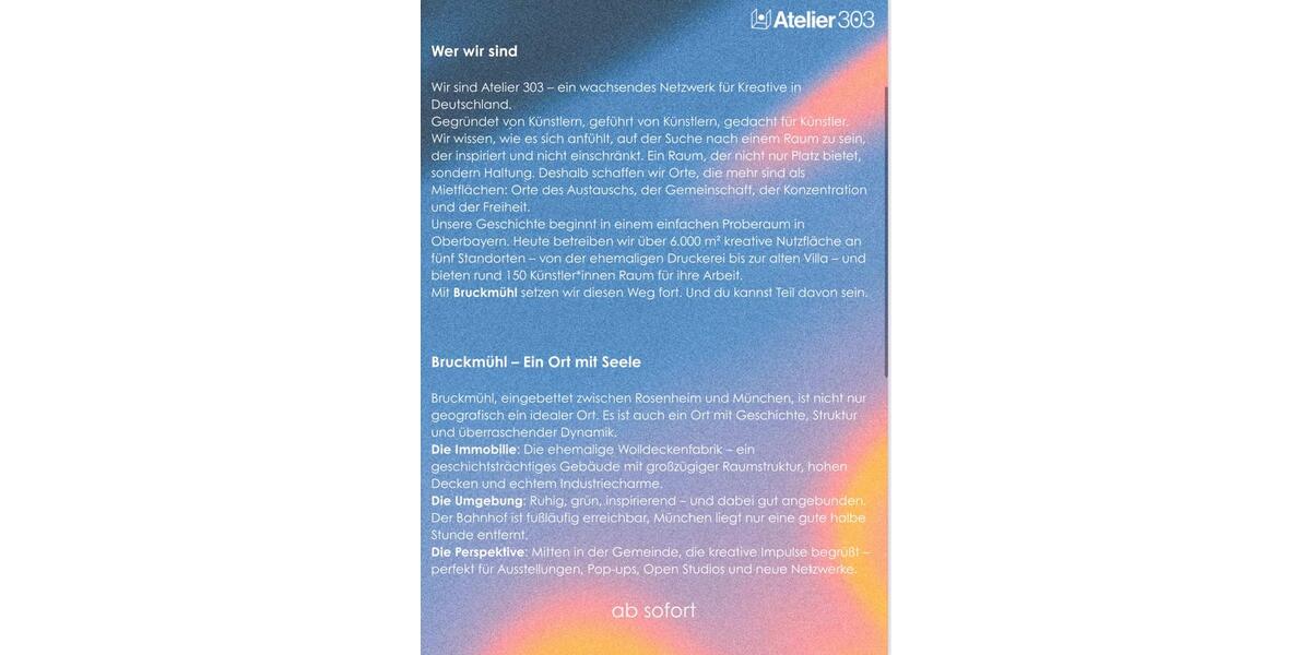 Gewerbeobjekt Bruckmühl - 13&euro; | Angebot:22711084