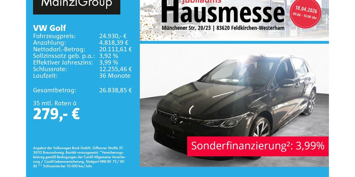 VW Golf 14.300 km 24.930 &euro; Feldkirchen/Westerham 83620