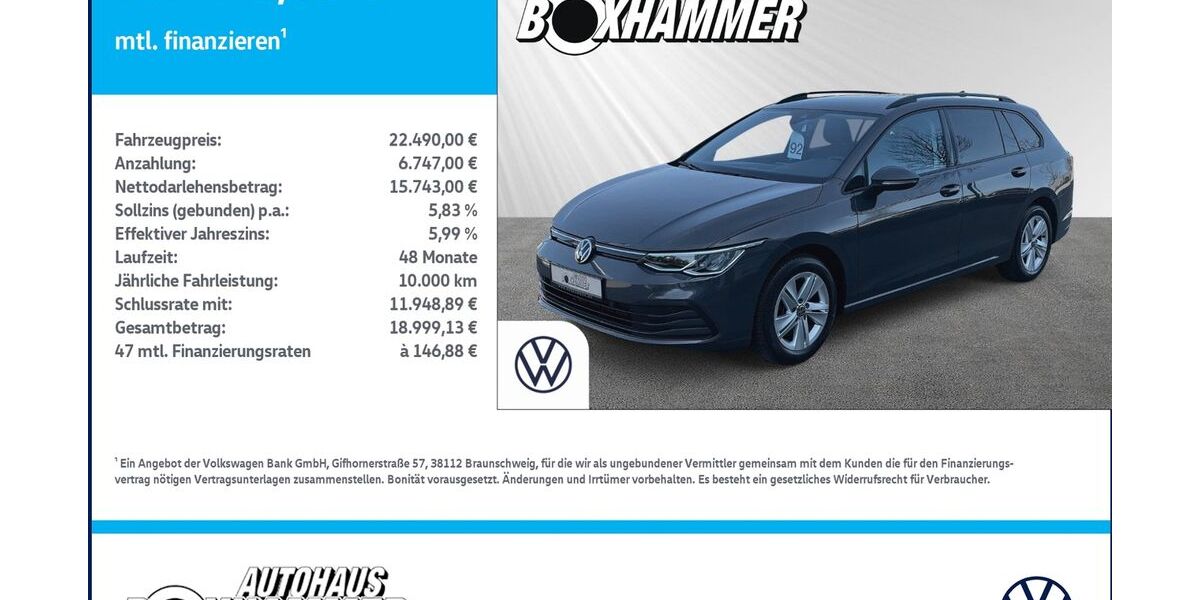 VW Golf 51.074 km 22.490 &euro; Bad Aibling 83043