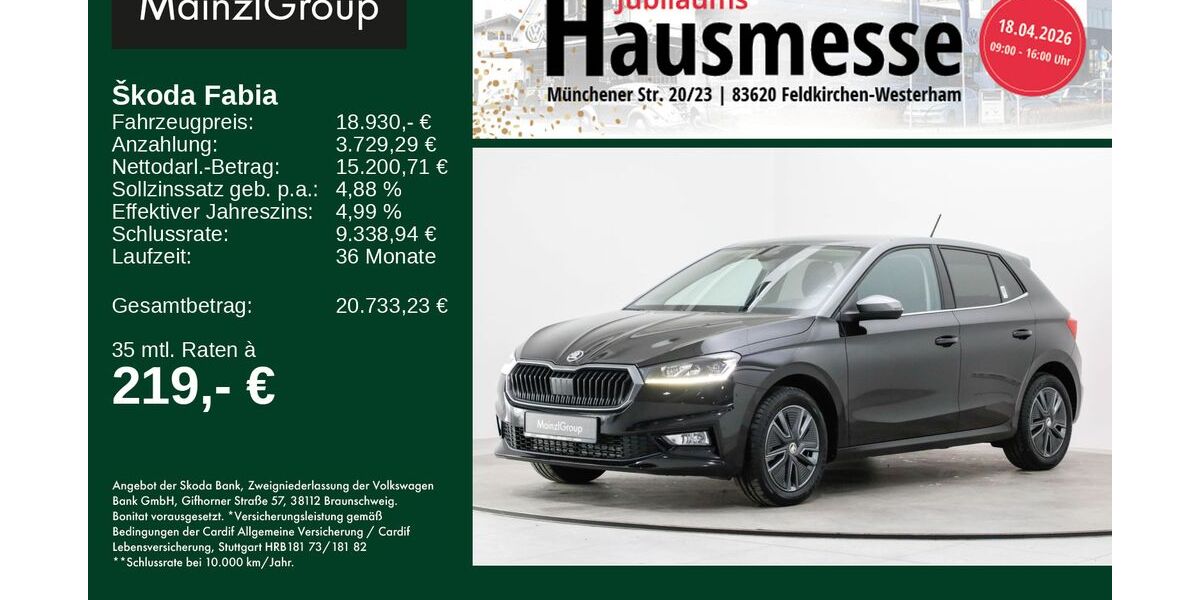 Skoda Fabia 9.830 km 18.930 &euro; Feldkirchen/Westerham 83620