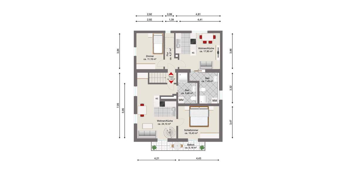 Mehrfamilienhaus, Wohnhaus Hausham - 1 Zimmer, 231 m&sup2;, 1.045.000&euro; | Angebot:25780498