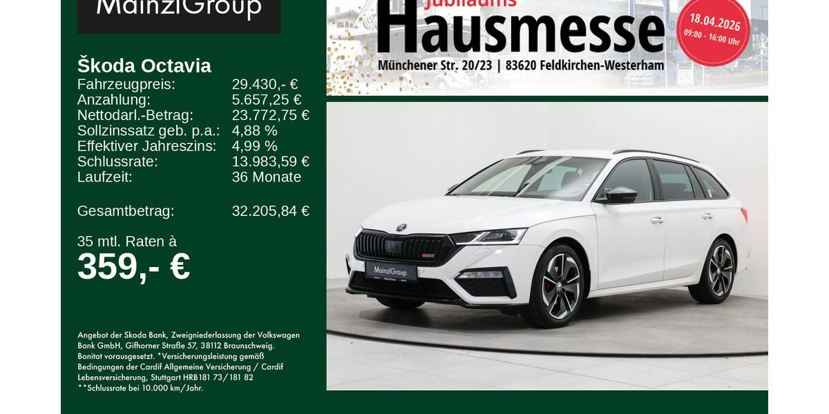 Skoda Octavia 68.000 km 29.430 &euro; Feldkirchen/Westerham 83620