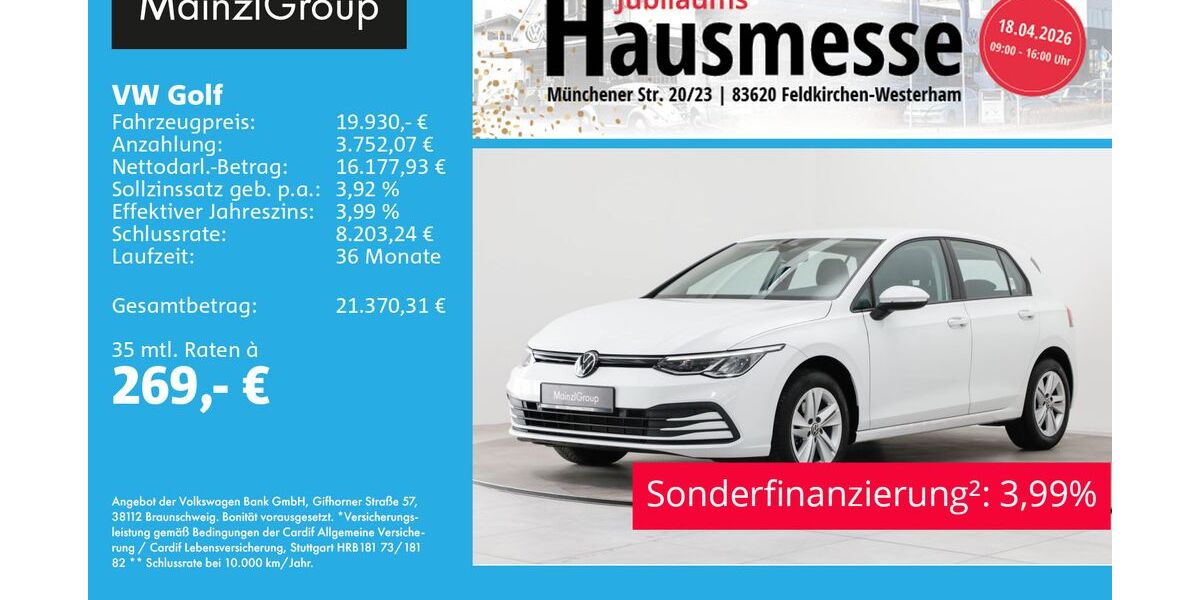 VW Golf 32.500 km 19.930 &euro; Feldkirchen/Westerham 83620