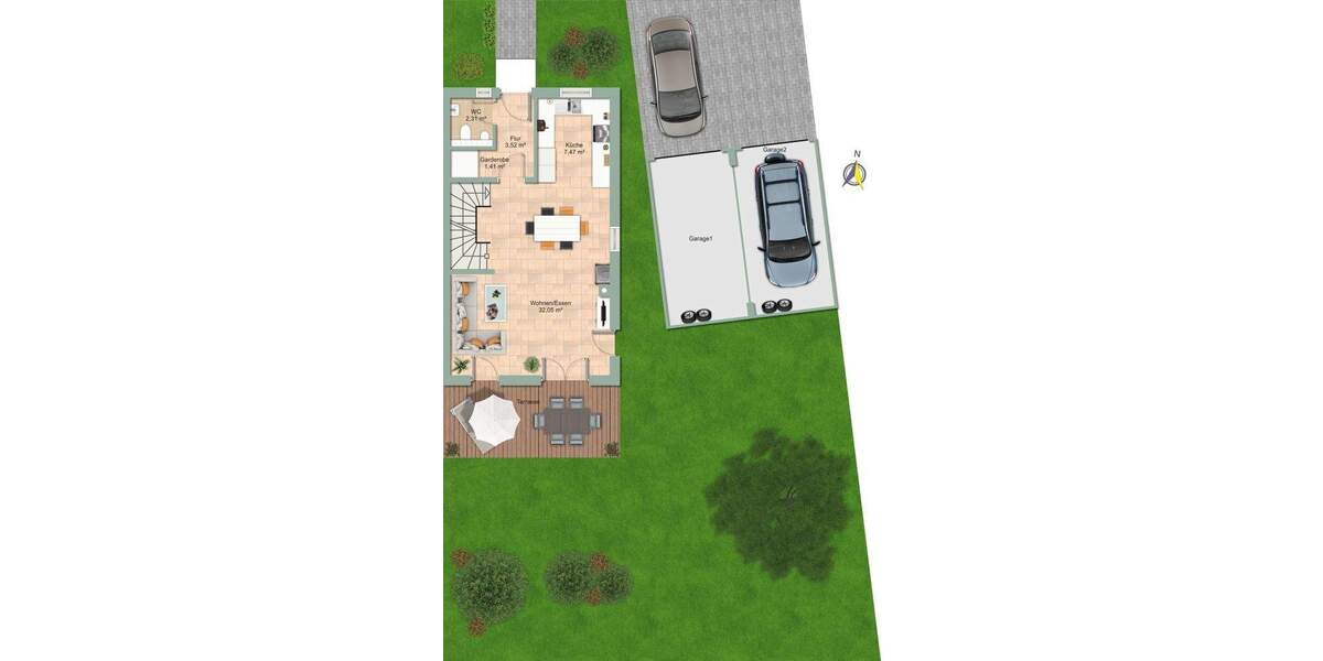 Doppelhaushälfte Ebersberg - 4 Zimmer, 134 m&sup2;, 899.000&euro; | Angebot:25697078