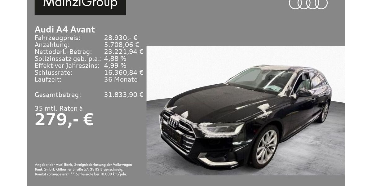 Audi A4 39.110 km 28.930 &euro; Feldkirchen/Westerham 83620