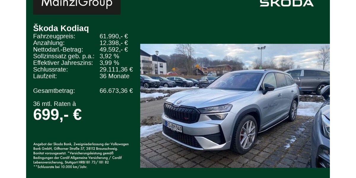 Skoda Kodiaq 7.500 km 61.990 &euro; Rosenheim 83026