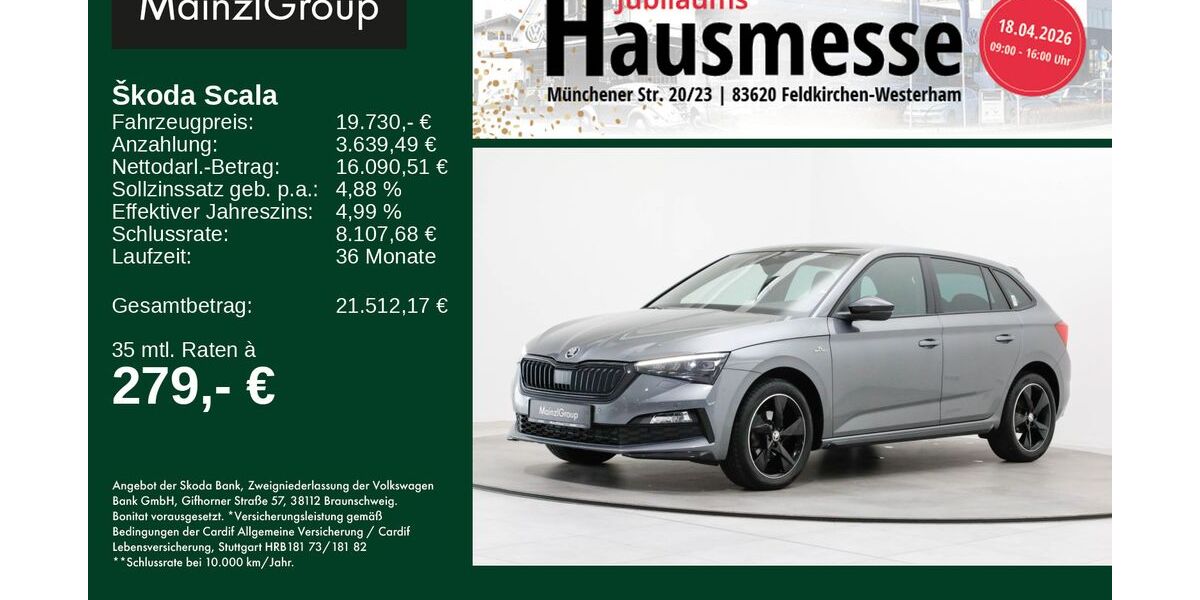 Skoda Scala 50.700 km 19.730 &euro; Feldkirchen/Westerham 83620
