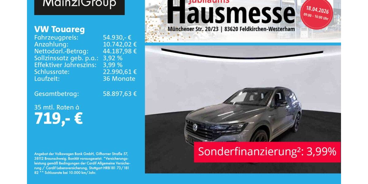 VW Touareg 20.500 km 54.930 &euro; Feldkirchen/Westerham 83620