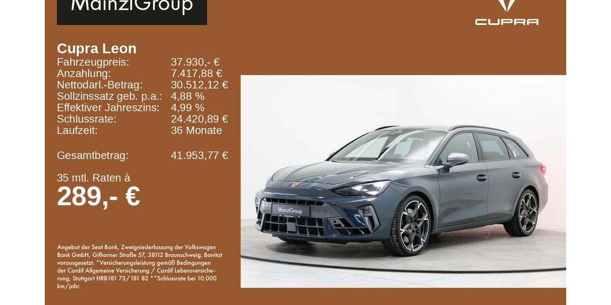 Cupra Leon 8.630 km 37.930 &euro; Feldkirchen/Westerham 83620